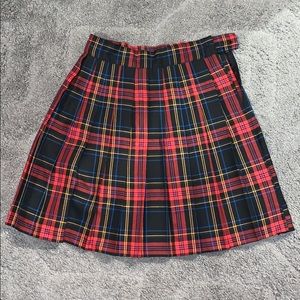 plaid skirt